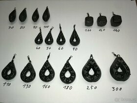 Barvená rybářská olova, olůvka, olovo, kaprařské zátěže