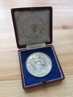 Stříbrná Narozeninová 42mm T. G MASARYK