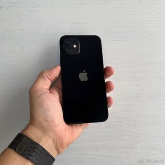 APPLE IPHONE 12 64GB ČERNÝ, ZÁRUKA, 100% BATERIE