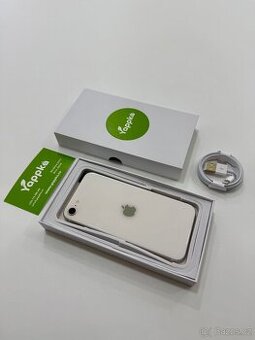 Apple iPhone SE 2022 128GB White - Pěkný stav - ZÁRUKA