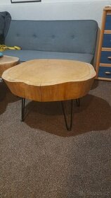 Konferenční stolek z dubového dřeva - 1