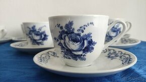 Kávová a čajová souprava Bohemia Modrá růže