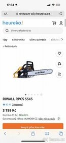 Prodám pilu Riwall RPCS 5545