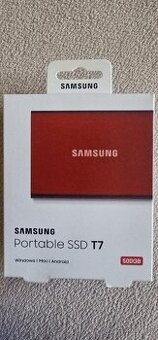 Externí disk Samsung Portable ssd t7 500 gb