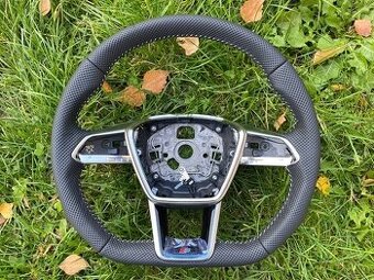 AUDI A6 C8 Q8 S8 SQ8 VOLANT kozeny zkoseny perforovana koža