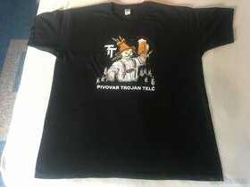 Pánská bavlněná trika s potiskem 2XL - 6ks