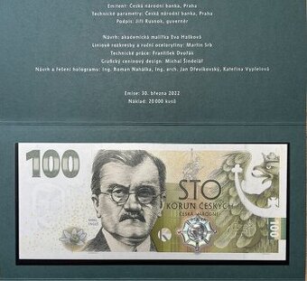 51x Pamětní bankovka 100 Kč Karel Engliš-ET/EQ - celek/série