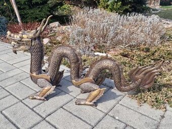 Čínský drak, mosaz - 1