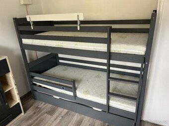 Prodám dětskou poschoďovou postel s pristylkou