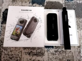 Insta 360 X4 360 kamera + selfie tyc
