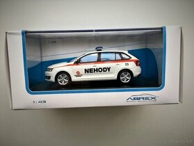 Model ŠKODA Rapid Spaceback (2013) "NEHODY DP" Abrex 1/43
