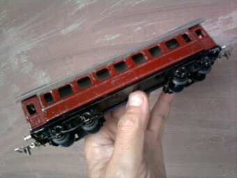 Veľmi staré plechové VLÁČIKY / VLÁČKY / VLÁČEK "HO"