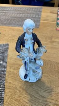 Porcelanova figurka Pan s pejskem