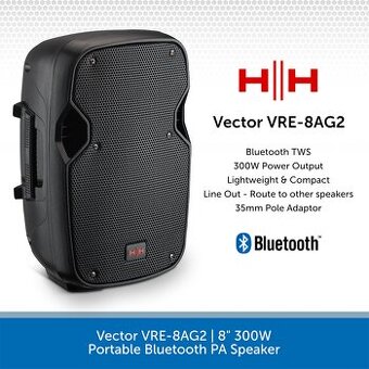 Aktivní box HH VRE-8AG2 NOVÝ SUPER CENA 300 Watů