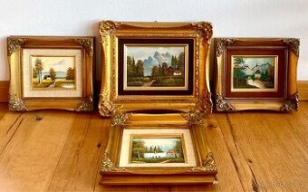 Staré krásné obrázky, olejomalba