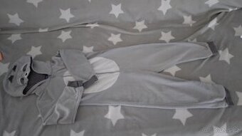 Fleecový overal Panda