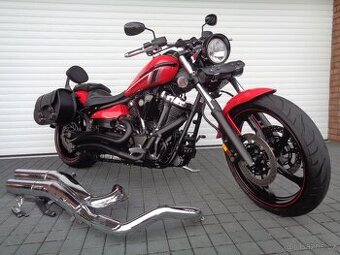 YAMAHA XV 1900 RAIDER. 2014 + origo výfuky.