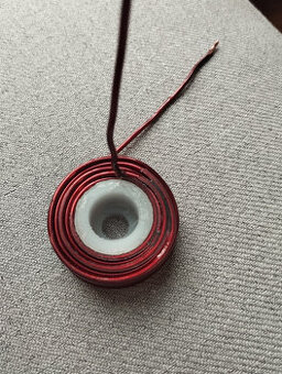 vzduchová cívka drát 1,9mm 0,05mH, 0,02Ohm, 125g