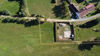Stavební pozemek 1 100 m² u Milevska