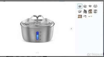 Fontána pro kočky BOT - 2,5l, nerezová
