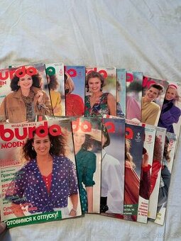 BURDA časopisy 89´ a 90’ ruština -15 ks
