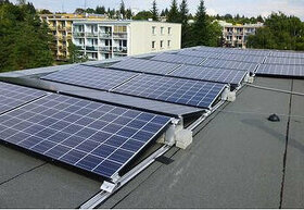 FVE - fotovoltaika - Konstrukce na rovnou střechu