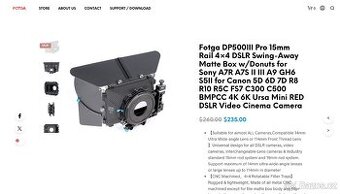 FOTGA DP500 III MATTE BOX