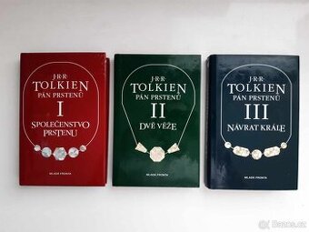 Pán prstenů kompletní trilogie knihy Tolkien