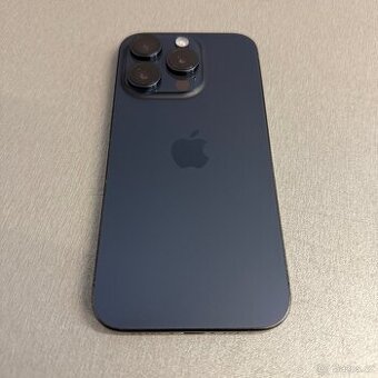 iPhone 15 Pro 256GB modrý, pěkný stav, 12 měsíců záruka - 1