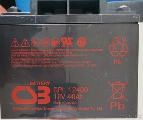 GEL baterie GPL 12400 12V 40Ah, PC přes 3000kč - 1