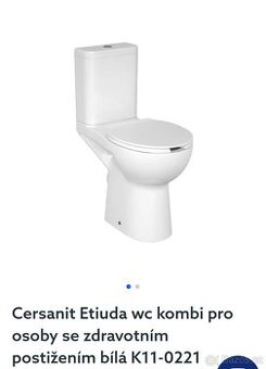 WC + sedátko WC pro zdravotně postižené