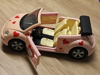 Auto Hello Kitty .- otevírací dveře a kufr, skl. sedadla