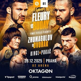 🥊 Prodám 2× vstupenku na OKTAGON 81