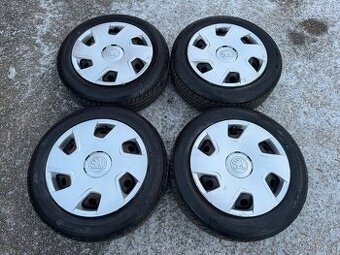 4ks plech 15 5x100, pneu letní + zimní 75% F3, Rapid