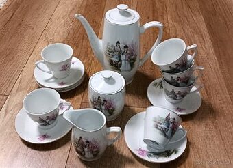 Vintage čínský porcelánový čajový servis