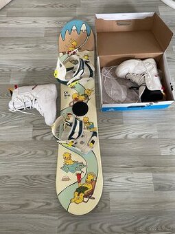 Snowboard Gravity 128 cm + nové boty 36-37