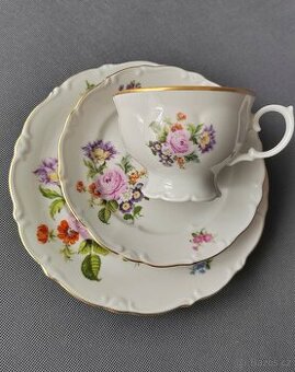 Nádherná porcelánová snídaňova sada od Lichte Porzellan