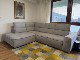 Sedací souprava rohová Colombo levý roh sv. šedá