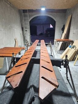 Prodám nové borové schody - masiv