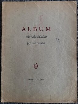 Noty: Album sólových skladeb pre harmoniku - Osveta Martin