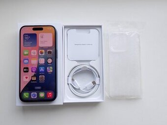  APPLE iPhone 15 Pro 128GB Modrý Titan - ZÁRUKA -100% bat.