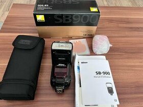 Blesk Nikon SpeedLight SB-900 + softbox