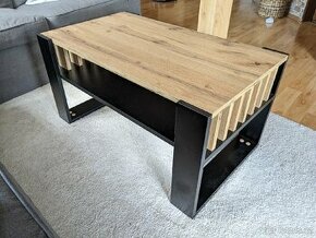 Konferenční stůl obdélníkový 90 x 50 x 45cm dub artisan - 1