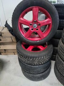 Alu Volkswagen 5x112 R16 + zimní pneu levně - 1
