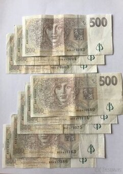 500 kč série R - 1