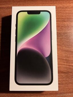 Nový iPhone 14, 128GB; Černý; Pečeť krabičky ještě nestržená