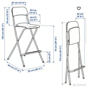 Barové židle Ikea - 1
