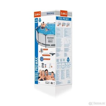 Bestway Bazén Steel Pro MAX 366 x 100 cm + solární plachta