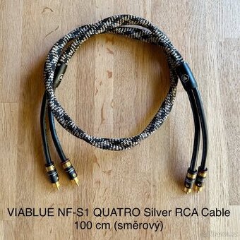 VIABLUE NF-S1 QUATRO Silver RCA Cable (1m)