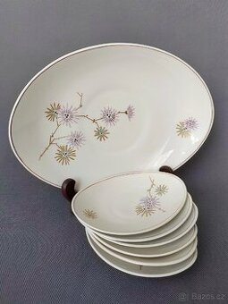 Krásný porcelánový set na sladkosti nebo ořechy Weimar